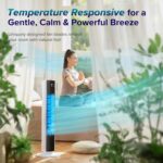 LEVOIT Tower Fan for Bed room, Standing Fan with 28dB Quiet for Sleep, ... - Image 3