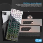 Womier 60% P.c Keyboard Wi-fi with QMK/VIA, Gaming Keyboard High... - Image 4