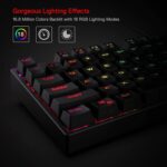 Redragon K582 RGB Mechanical Gaming Keyboard, 100% 104 Keys Normal L... - Image 3