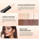 MAEPEOR 2-in-1 Contour Highlighter Stick Non-greasy and Non-drying Con... - Image 7