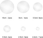 Shappy 32 Pcs Acrylic Mirror Wall Stickers Detachable Spherical Wall Decal ... - Image 3