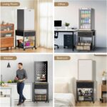 Cellular Mini Fridge Stand with Storage, Peak-Adjustable Mini Beverage... - Image 6