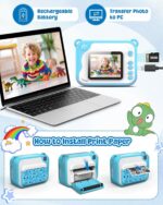 Children Digicam Prompt Print, Dinosaur Prompt Print Digicam for Children with... - Image 5