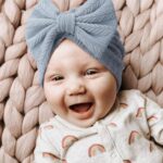 New child Child Lady Hats with Bow Toddler Toddler Beanie Cap New child Hosp... - Image 5