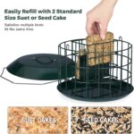Kingsyard Squirrel Proof Suet Feeder, Cage Fowl Feeders for Outdoor H... - Image 4