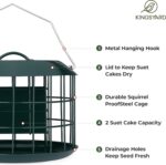 Kingsyard Squirrel Proof Suet Feeder, Cage Fowl Feeders for Outdoor H... - Image 5