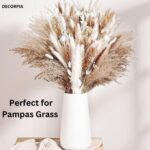 Premium High quality White Ceramic Vase | Trendy Farmhouse bohemian Pampas ... - Image 3
