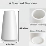 Premium High quality White Ceramic Vase | Trendy Farmhouse bohemian Pampas ... - Image 4