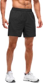 Aolesy Males's 2 in 1 Operating Shorts 5" Exercise Health club Athletic Shorts for ... - Image 5