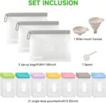 Lerine Protein Powder Journey Container Set, Reusable Protein Powder Co... - Image 5