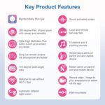 VTech Upgraded Sensible WiFi Child Monitor, 1080p FHD Digicam and 5" HD IPS... - Image 3