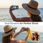 4K Digital Digital camera, 64MP FHD Autofocus Compact Digital camera with 32G SD Card ... - Image 4