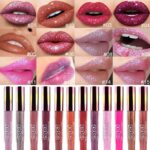 evpct 1Pcs Nude Gold Glitter Metallic Shimmer Diamond Lipstick Lip Glo... - Image 4
