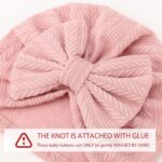 DRESHOW BQUBO 5 Items New child Child Turban Hats Bow Child Toddler Beanie... - Image 3