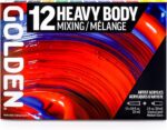 Heavy Physique Acrylics by GOLDEN, Mixing Set, 12 Coloration, Skilled Acry... - Image 5