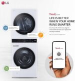 LG WKEX200HWA Compact 2 in 1 Laundry and Dryer Combo 27 Inch Washing m... - Image 3