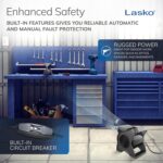 Lasko Transportable Utility Fan, 12” 289 CFM Pivoting Excessive Velocity Air Mov... - Image 6