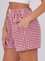 ANRABESS Boxer Shorts for Ladies Gingham Pajama 2025 Summer time Informal Loun... - Image 4