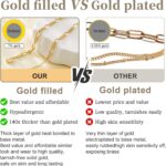 Gold Bracelets for Ladies,Dainty Bracelets Set for Ladies Stylish, Gold B... - Image 5