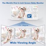 HelloBaby Child Monitor with 6" World First IPS Display 30-Hrs Battery, ... - Image 4