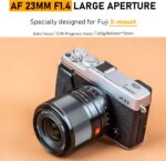 VILTROX AF 23mm F1.4 Lens for X-Mount, Auto Focus Massive Aperture Vast ... - Image 3