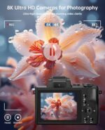 8K Digital Cameras for Images - Autofocus 88MP WiFi Career Ca... - Image 3