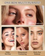 Eyebrow Powder Make-up Package-3 Colours Eye Forehead Tinting Powder Palette for... - Image 5