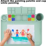 Silicone Portray Mat With Cup and Palette Removable, 17"X13" Thick C... - Image 4