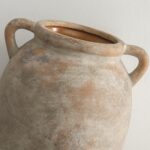 Ceramic Flower Vase 7.6 inch Farmhouse Rustic Vase Ornamental Pottery ... - Image 4