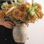 Ceramic Flower Vase 7.6 inch Farmhouse Rustic Vase Ornamental Pottery ... - Image 5