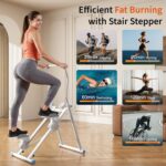 MOMODA Stair Stepper Resistance Adjustable Folding Vertical Climber Ma... - Image 3