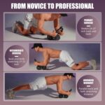 Uota Ab Curler Wheel with Elbow Help, Computerized Rebound Belly W... - Image 5