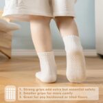 Toddler Grip Socks Non Slip Crew Cute Seamless Cotton Socks for Child B... - Image 3