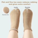 Toddler Grip Socks Non Slip Crew Cute Seamless Cotton Socks for Child B... - Image 4