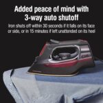 CHI Steam Iron for Garments with 8’ Retractable Twine, 1700 Watts, 3-Manner... - Image 6