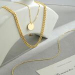 14K Gold Plated Layering Necklaces For Girls Gold Necklace Set, Cuban ... - Image 6