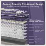 RK ROYAL KLUDGE S98 Mechanical Keyboard w/Sensible Show & Knob, High Mo... - Image 6