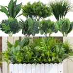 18 Bundles Synthetic Crops Outside, Fake Bushes Plastic Faux Greener... - Image 2
