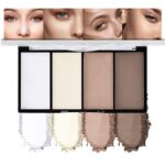 4-Shade Contour Make-up Palette, Blush Highlighter Bronzer Powder Equipment, ... - Image 2