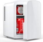 4L/6 Cans Mini Fridge, Transportable Compact Fridge, Small Pores and skin Care ... - Image 2