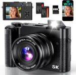 5K Digital Digicam, 64MP Cameras for Pictures with 6X Optical Zoom &... - Image 2