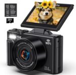5K Digital Digital camera - WiFi 75MP Cameras for Images - UHD Vlogging C... - Image 2