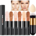 6 Colours Cream Contour Stick Make-up Equipment,Shades with Highlighter and Bl... - Image 2