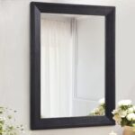 AAZZKANG Wall Mirror Black Rectangle Mirrors for Wall with Wood Framed... - Image 2