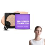 Air Cushion CC Cream with Mushroom Puff,Lightweight Concealer for All ... - Image 2