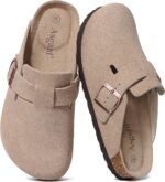 Asgard Girls's Suede Clogs Leather-based Mules Arch Assist Potato Sneakers wit... - Image 2