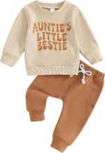 Aunties Bestie Child Garments Gender Impartial Child Boy Woman Lengthy Sleeve S... - Image 2