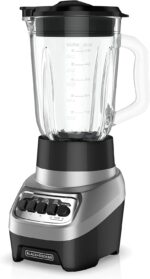 BLACK+DECKER PowerCrush Countertop Blender, 6-Cup Glass Jar, For Smoot... - Image 2