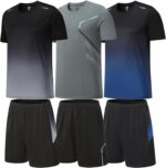 BOOMCOOL Gymnasium Garments exercise shorts and lengthy sleeve shirts for males run... - Image 2