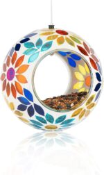 Yard Expressions Hanging Glass Fowl Feeder - Multicolor - Fly Thro... - Image 2